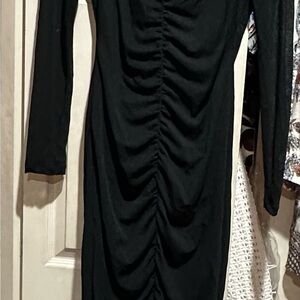 Abercrombie & Fitch Elegant Black Long Sleeve Dress